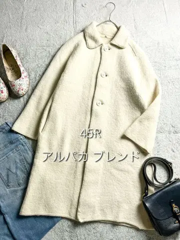 [ 45R ] 45rpm 플로트 알파카 융모 스텐카라 코트 니트 코트 2