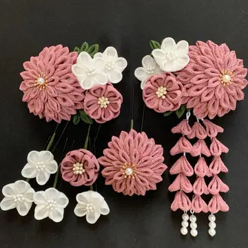 츠마미자이쿠 머리 장식 성인식 졸업식 시치고산