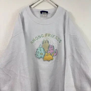 AMONG FRIENDS 스웨트 셔츠 화이트