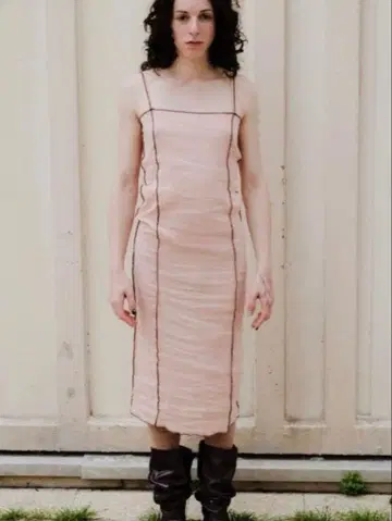 baserange shok slip dress pink