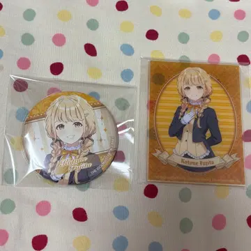 후지타 코토네 타워 레코드 카페 캔뱃지 아크릴 카드 세트