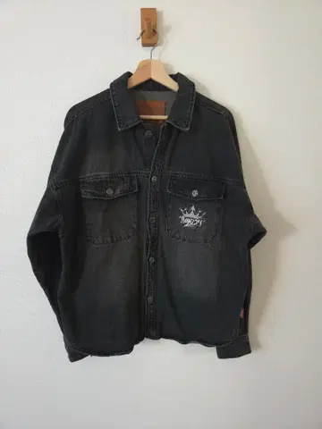 나인틴 나인틴 킹 로고 블랙 데님