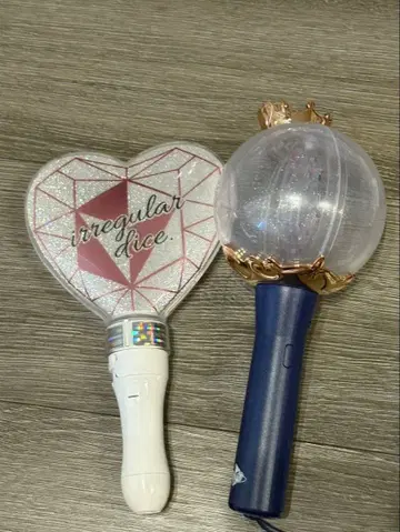 응원봉 하트형과 클리어볼형