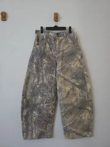 9090 킹 로고 리얼 트리 와이드 실루엣 팬츠