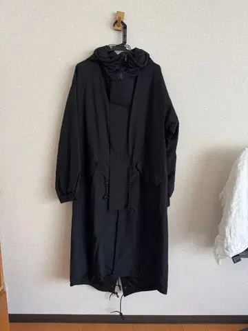 Y-3 GORE-TEX 블랙 롱 코트