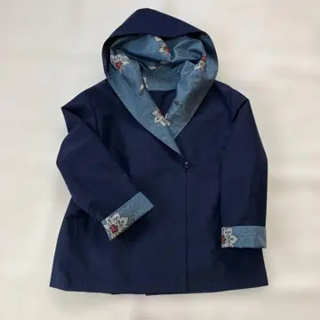 기모노 리메이크 후드 부착 자켓