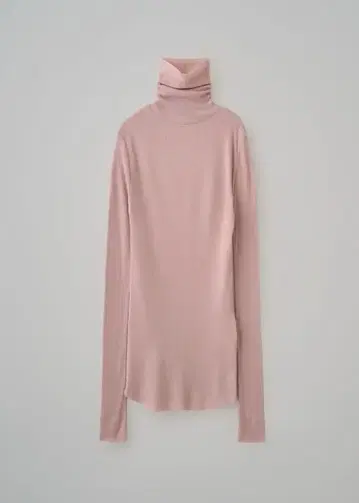 소주 캐시미어 혼방 터틀넥 티셔츠 핑크