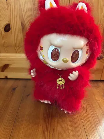 미사용 새상품 귀여운 32cm 빨간색 지모모 봉제 인형