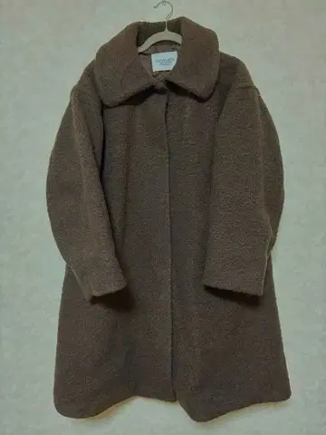 SONNY LABEL 보아 롱 코트 브라운