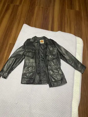 Harley-Davidson 블랙 가죽 자켓