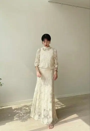 CLANE CLASSIC LACE MERMAID SKIRT 사이즈 1