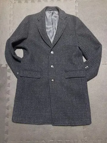 새상품급! 셰틀랜드 울 100% 체스터 코트 네이비 XL