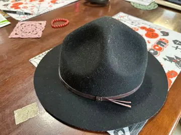 블랙 울 펠트 햇