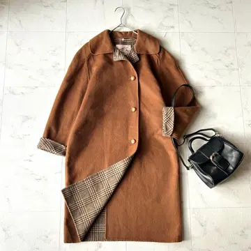 캐시미어 100% 아뇨나 luxoriamoda 스텐카라 코트 체크