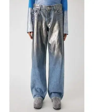 FOIL PRINT LOWRISE STRAIGHT MOUSSY 데님