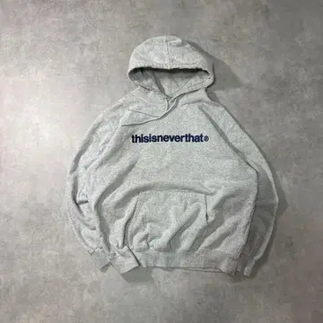 thisisneverthat 네버댓 후드티 후디 자수 그레이 XL