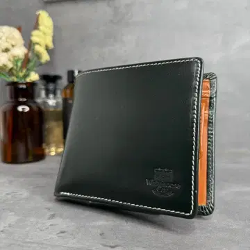 컨디션 최상 Whitehouse Cox 2단 접이식 지갑 홀리데이 라인