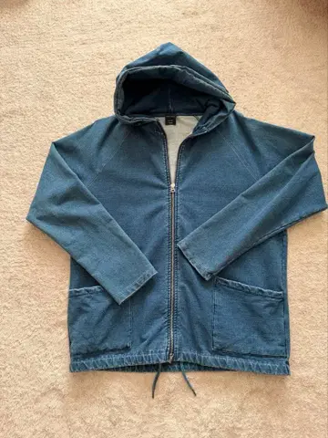 DUAL VOICE 다크 블루 후드 부착 자켓 L 사이즈