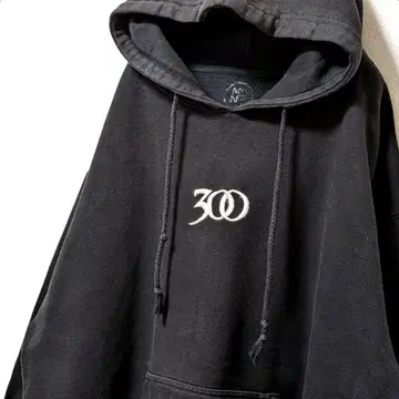 인디펜던트 300 로고 자수 후드 맨투맨 블랙 L 구제 의류