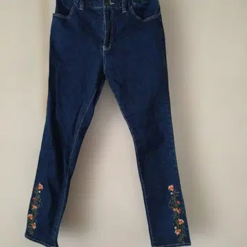 새상품급 drug store's 드럭 스토어즈 플라워 자수 데님 2