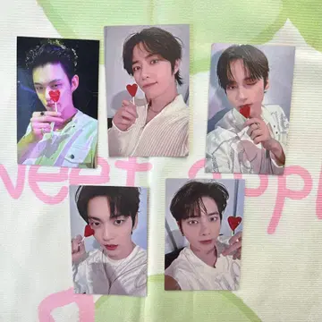 한국 TXT Love Language 공개방송 트레이딩 카드 전원 5장