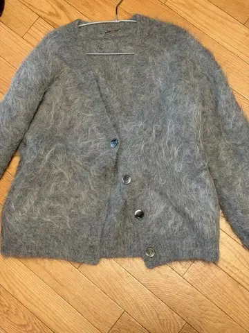 수리 알파카 니트 가디건 anuans