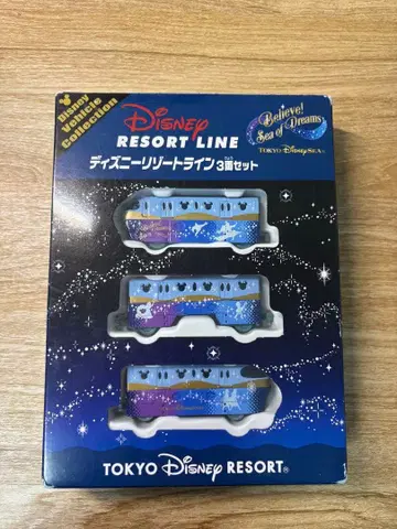 디즈니 리조트 라인 미니카 3량 세트 상자 없음