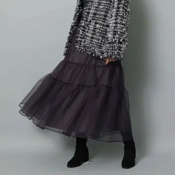 컨디션 최상 아르페쥬 스토리 오간자  차콜