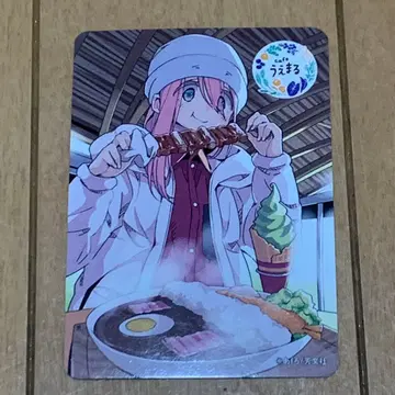 유루캠 오이가와 cafe 우에마루 댐 카레 캐릭터 카드 나데시코