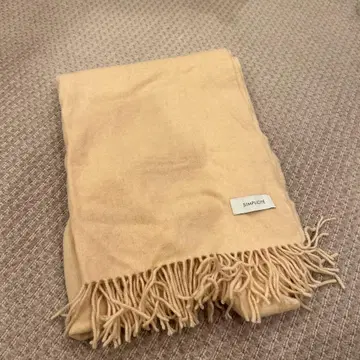 SIMPLICIT 핑크 베이지 울 캐시미어 스톨