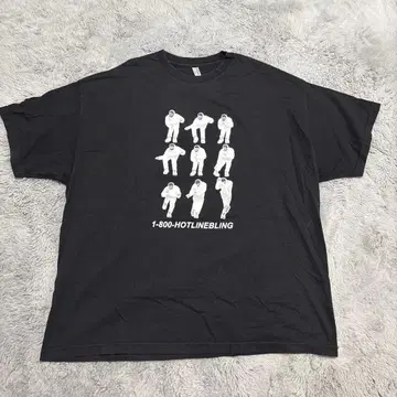 1-800-HOTLINEBLING 빅 실루엣 T셔츠 블랙