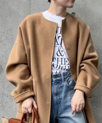 새상품급 프레임워크 해밀턴 리버 크루넥 코트 36