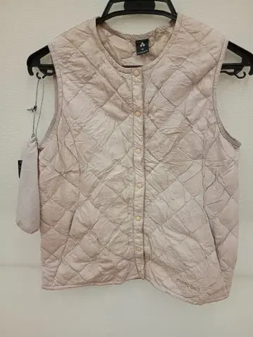 mont-bell 핑크 베이지 이너 다운 자켓