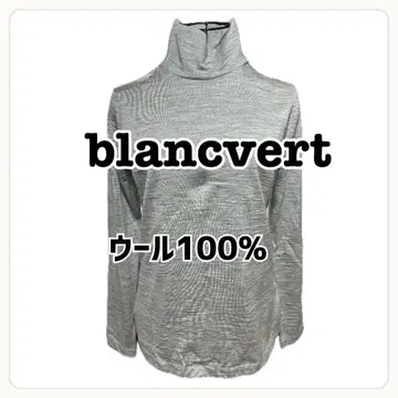 블랑베르 그레이 하이넥 울 100% 사이즈 36