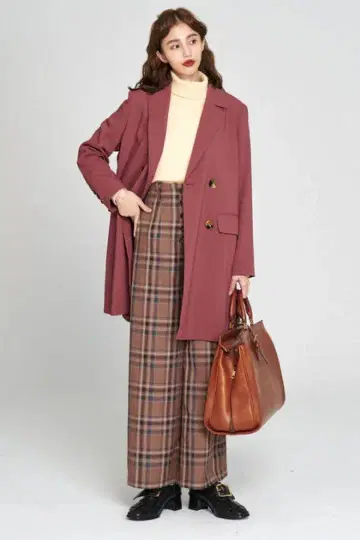 Tnewties [ 완구의 기차 ] 더블 브레스트 A라인 자켓