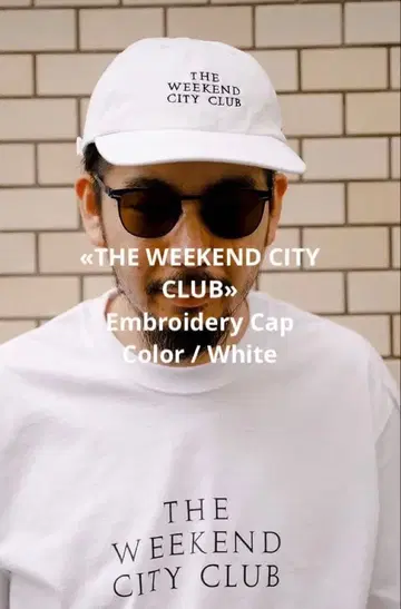 THE WEEKEND CITY CLUB Embroidery Cap