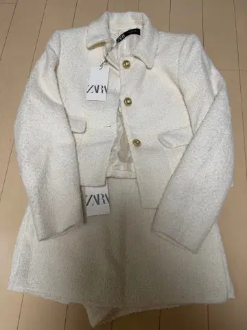 [택 포함] 부클레 숏 자켓 ZARA 스커트 팬츠 셋업