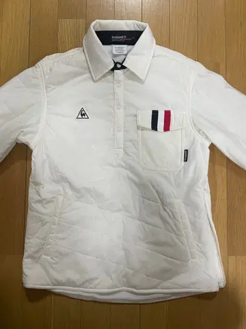 [ 새상품급 ] 르꼬끄 스포르티브 골프 충전솜 풀오버 M 사이즈 화이트