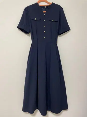 [레스 빠세] 전국 완판 무릎 아래 원피스 네이비