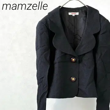 mamzelle 테일러드 자켓 숏 기장 안감 부착 겉옷 레트로