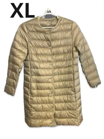 울트라 라이트 다운 롱 베이지 XL