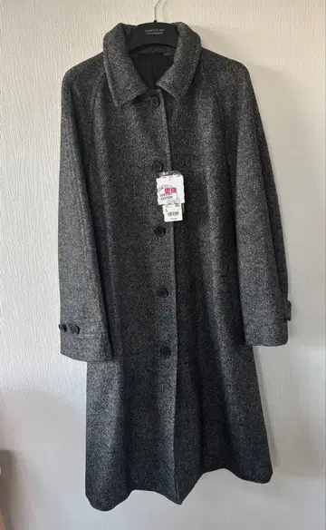 유니클로 트위드 싱글 코트 (새상품)