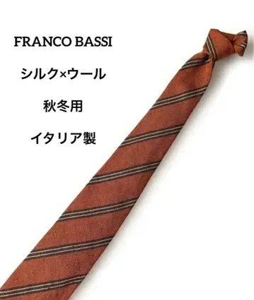 프랑코 바시 넥타이 레지멘탈 스트라이프 실크 x 울 가을/겨울 이탈리아