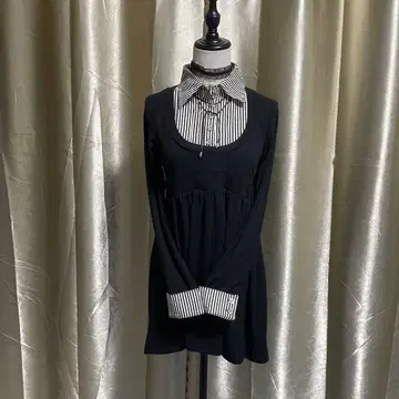 튜닉 절개 미니 원피스 발레코어 페어리 그런지