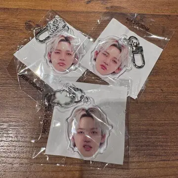 K-POP 얼굴형 키링 3개 세트