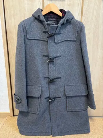 Gloverall 그레이 더플 코트