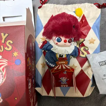 POPMART DIMOO Flame Clown 봉제 인형 펜던트