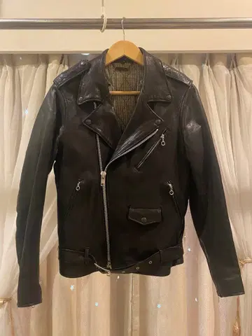 monkey time UNITED ARROWS 가죽 더블 라이더스