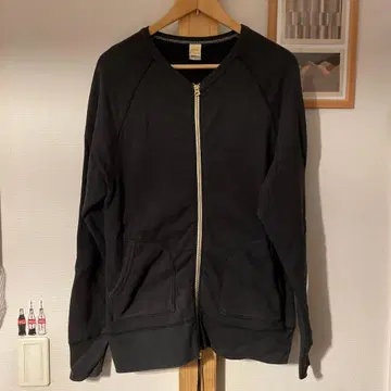 반스 barns 블랙 맨투맨 집업 사이즈 2