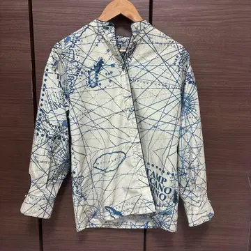 KBF 스탬프 프린트 롱 슬리브 셔츠